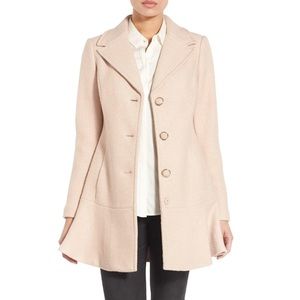 Kenzie Notch Lapel Mini Peplum Coat